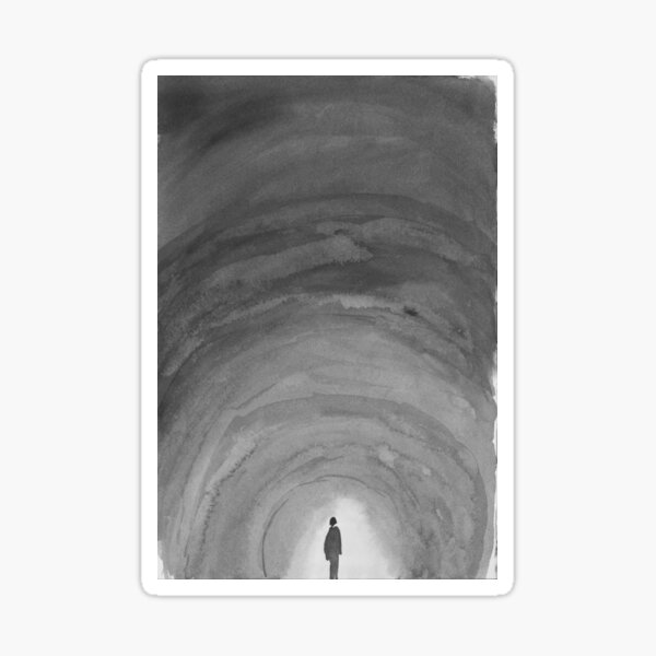 alone in the dark Sticker