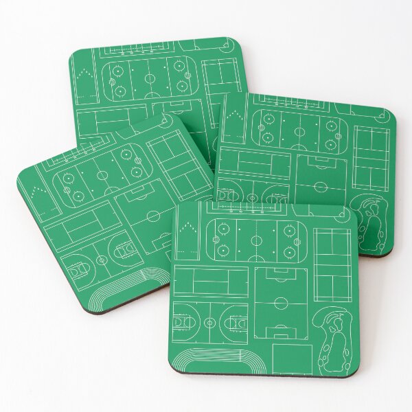 Item preview, Sport Courts Seamless Pattern designed and sold by polymolystudio.