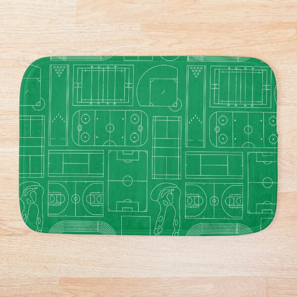 Item preview, Sport Courts Seamless Pattern designed and sold by polymolystudio.
