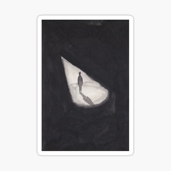 alone in the spotlight Sticker