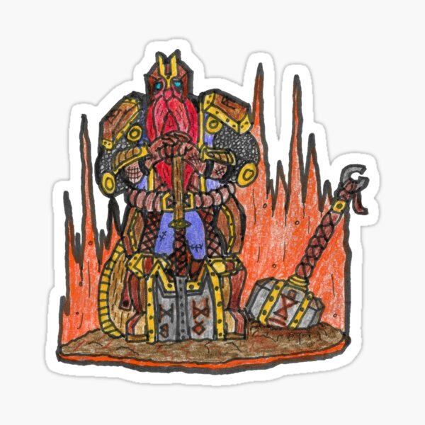 Dwarven Runes Stickers Redbubble