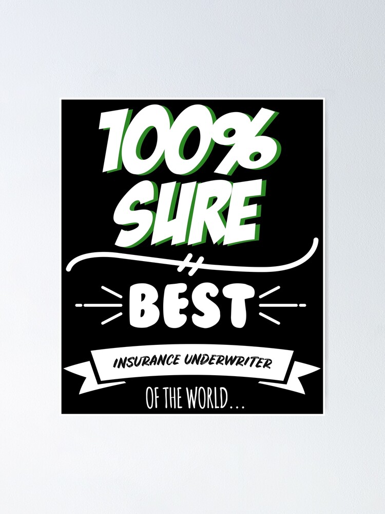 &quot;Insurance Underwriter Funny Slogan Hobby Work Worker Job