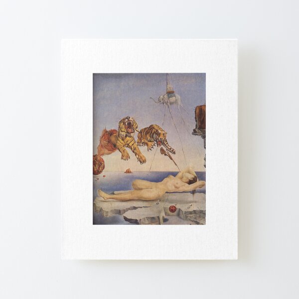 Salvador Dali, Dream Caused by the Flight of a Bee around a Pomegranate a Second before Awakening. Canvas Mounted Print