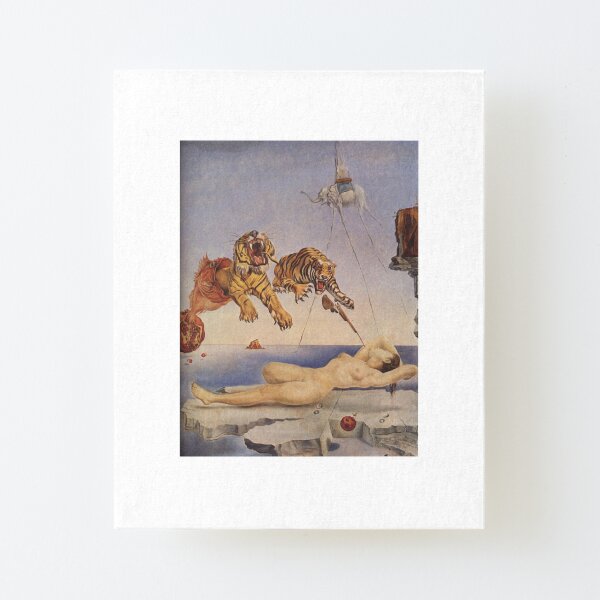 Salvador Dali, Dream Caused by the Flight of a Bee around a Pomegranate a Second before Awakening. Canvas Mounted Print
