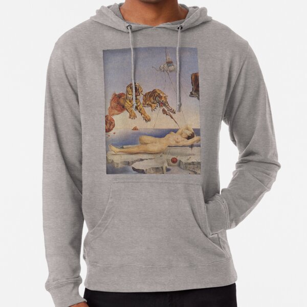 Salvador Dali, Dream Caused by the Flight of a Bee around a Pomegranate a Second before Awakening. Lightweight Hoodie