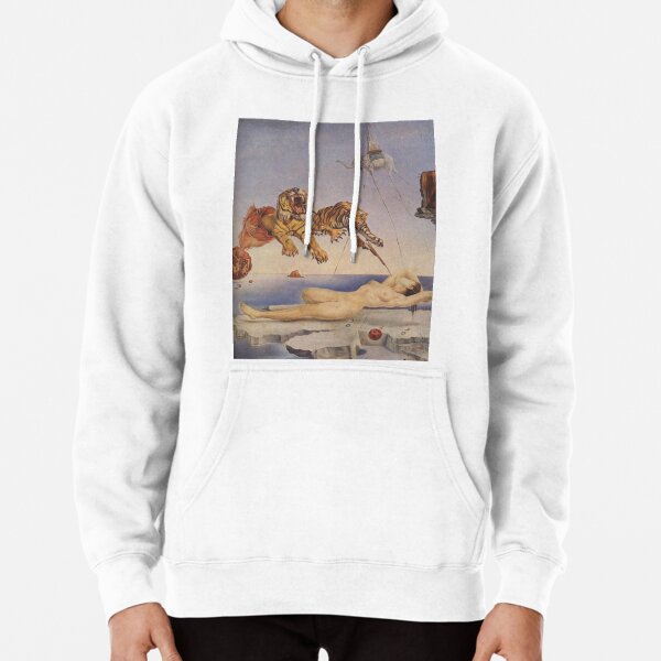 Salvador Dali, Dream Caused by the Flight of a Bee around a Pomegranate a Second before Awakening. Pullover Hoodie