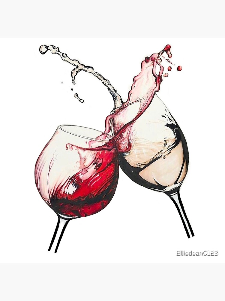 Wine glasses clashing by Elliedean0123