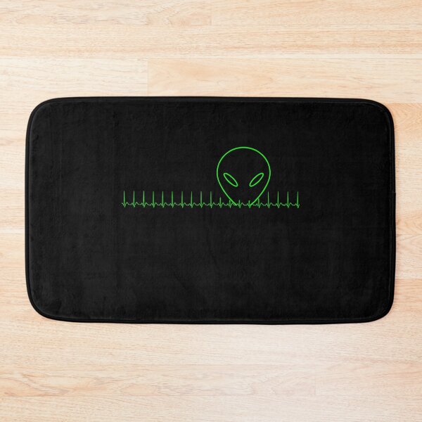 Item preview, UFO Alien Green Heartbeat designed and sold by wilsonellis.