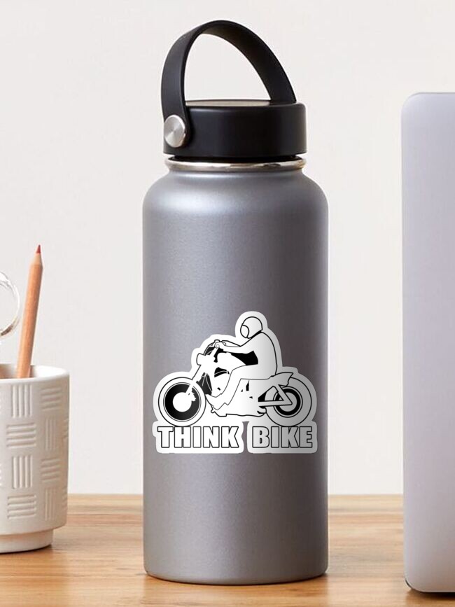 THINK BIKE MOPED FUNNY CAR BUMPER STICKER