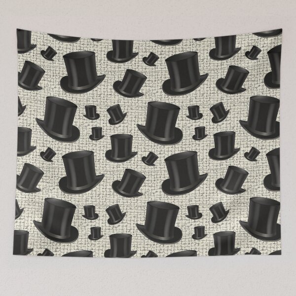 Item preview, Gentleman Jack Style Top Hat with Crosswriting background designed and sold by OkidokiBarlick.