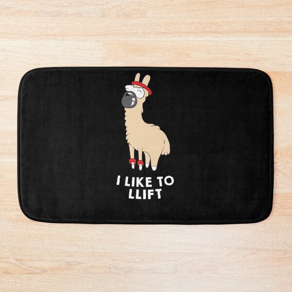 Item preview, Lama in the gym - weightlifting - I LIKE TO LLIFT designed and sold by Mohja-Design.