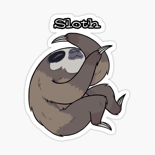 Sloth drawing Sticker