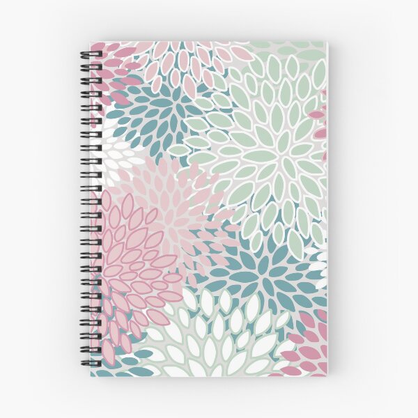 Item preview, Soft Flower Pattern, Pink, Green, Teal and White designed and sold by meggydesigns.