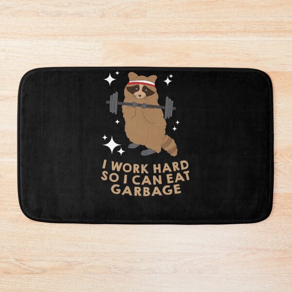 Item preview, Raccoon weightlifting i work hard so i can eat garbage designed and sold by Mohja-Design.