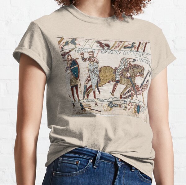 Bayeux Tapestry. King Harold is killed. Arrow in eye. Classic T-Shirt