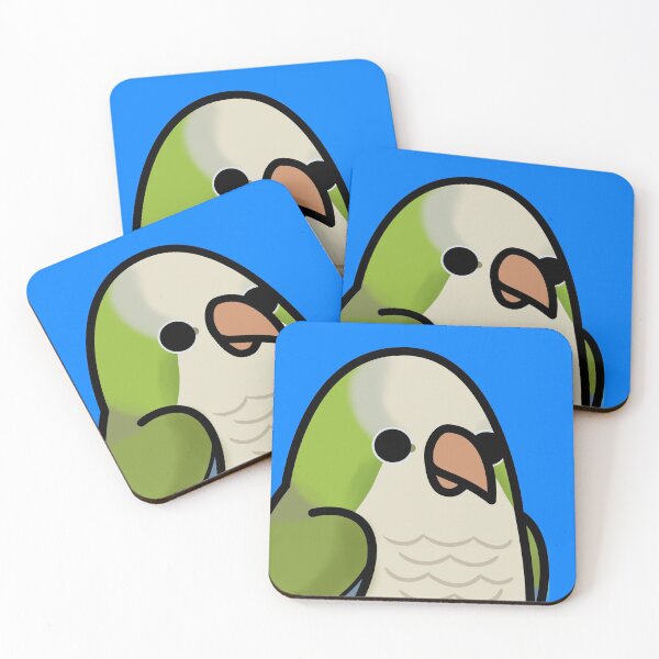 Item preview, Too Many Birds! - Quaker Parrot/Monk Parakeet designed and sold by MaddeMichael.
