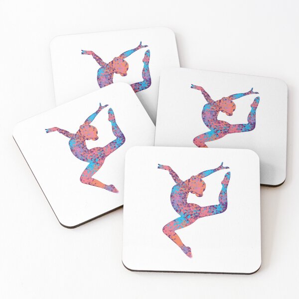 Item preview, Gymnast Dancer Silhouette Rainbow designed and sold by Flexiblepeople.