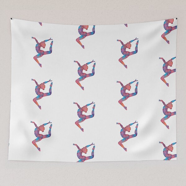 Item preview, Gymnast Dancer Silhouette Rainbow designed and sold by Flexiblepeople.