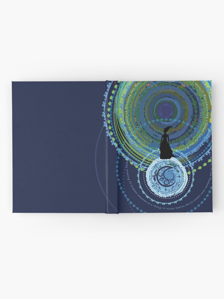 Hardcover Journal, Mandala Moon designed and sold by LGiol