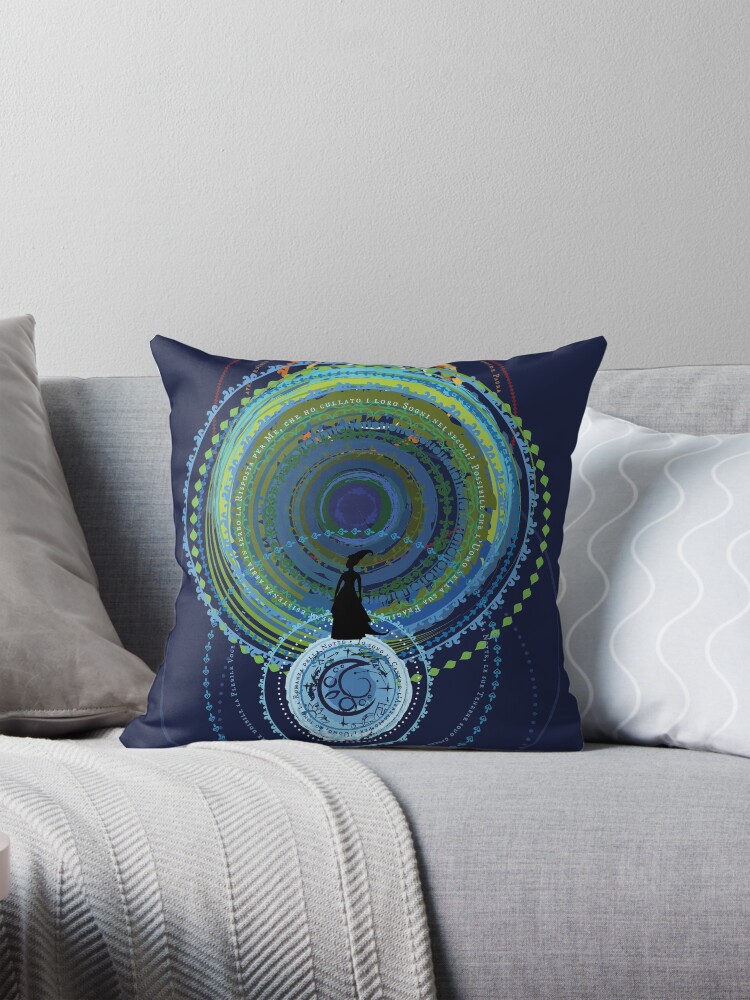 Thumbnail 1 of 4, Pillow, Mandala Moon designed and sold by LGiol.