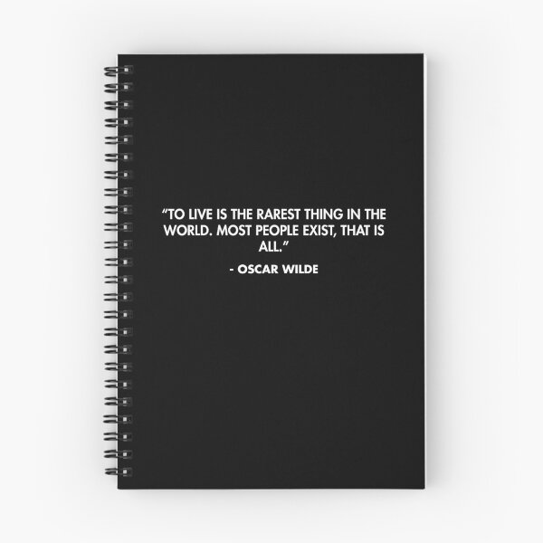 Item preview, “To live is the rarest thing in the world. Most people exist, that is all.” - Oscar Wilde designed and sold by AlanPun.