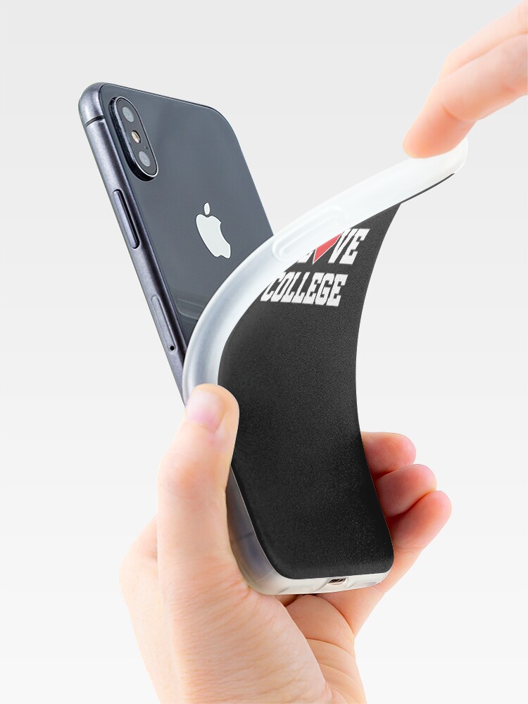 Alternate view of I Love College iPhone Case & Cover