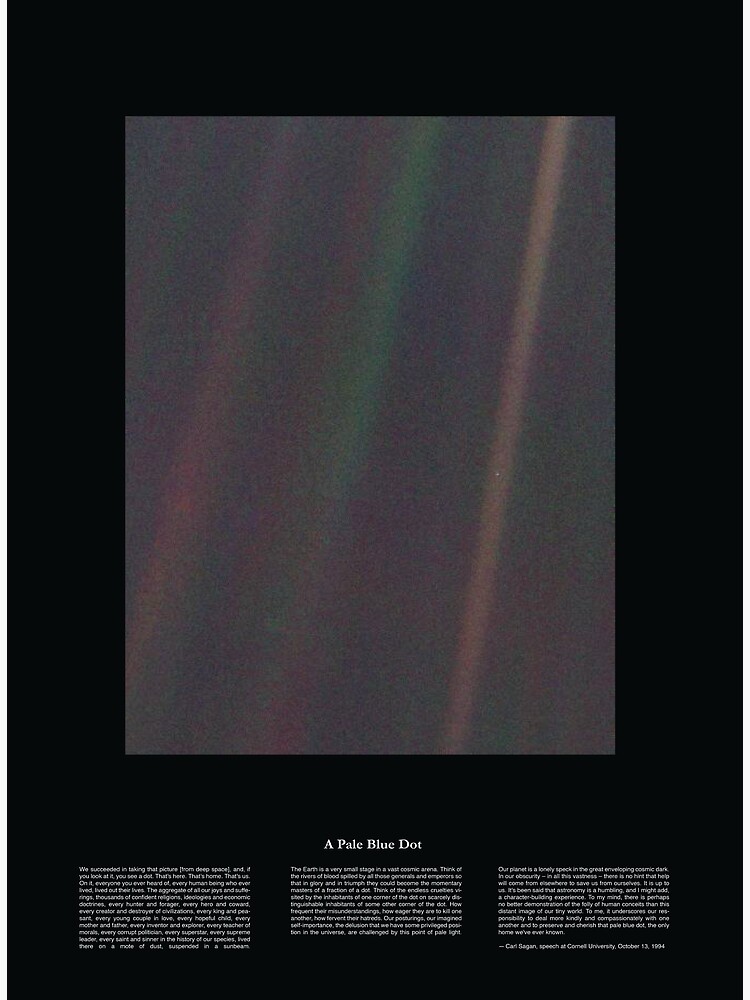 Discover Copie de Pale Blue Dot Nasa x Carl Sagan Canvas