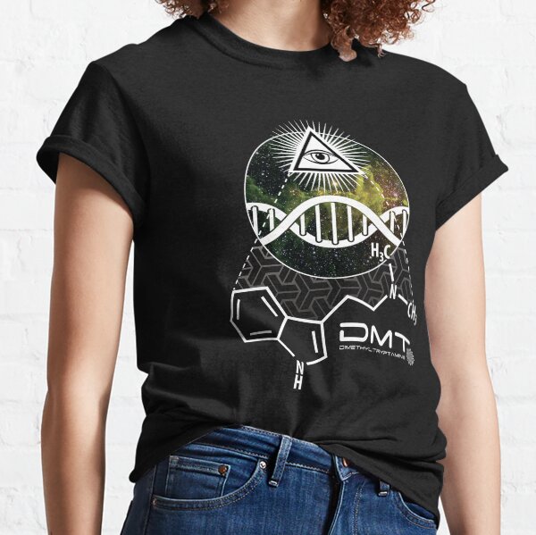 Trippy DMT molecule psychedelic Classic T-Shirt