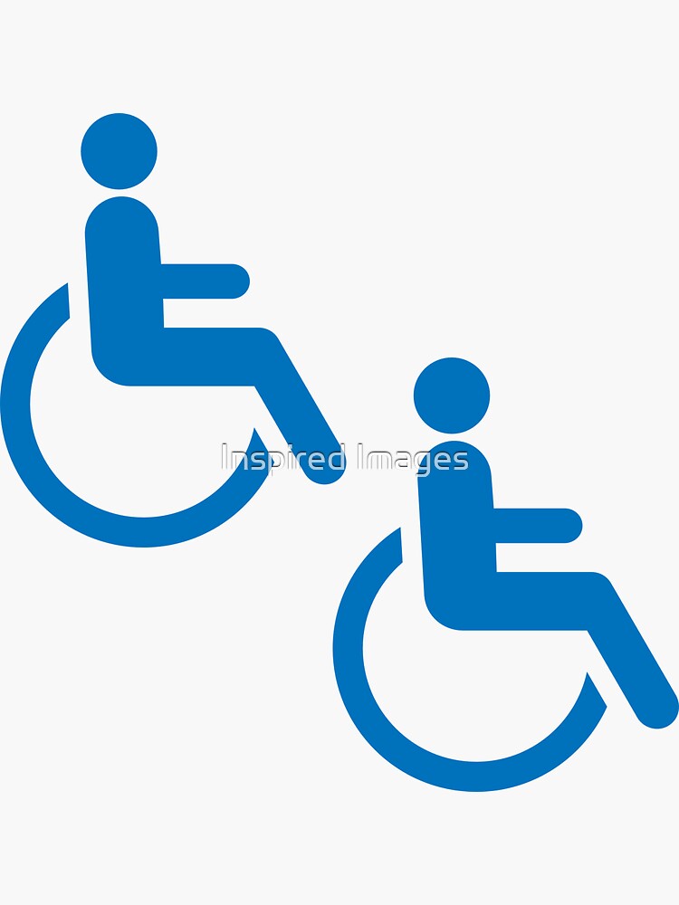 "2 X Disabled Disability Car Window Bumper Decals " Sticker for Sale by