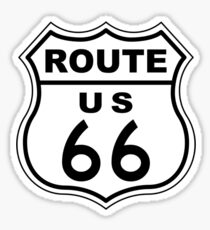Route 66 Sign Sticker