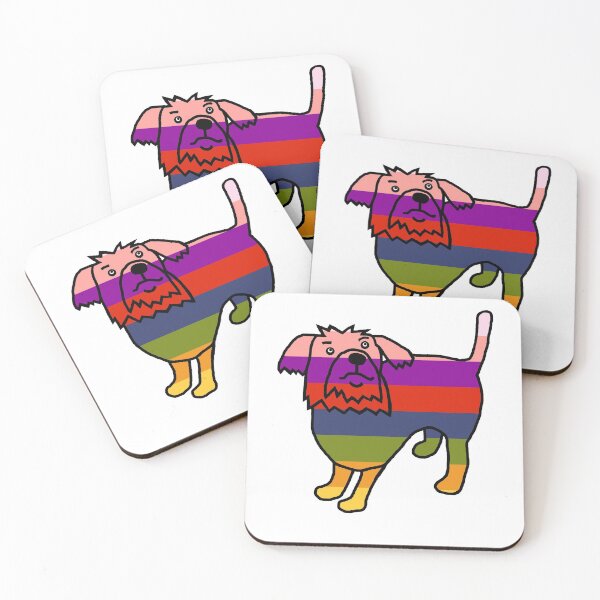 Item preview, Rainbow Fergus the Dog designed and sold by ellenhenry.