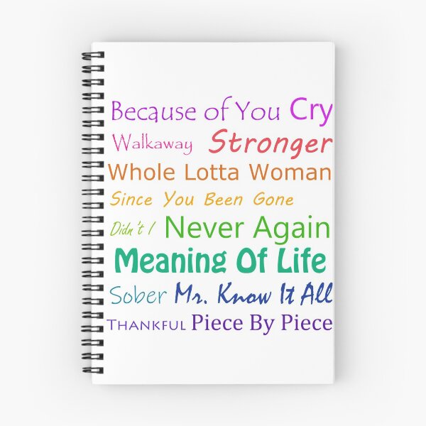 Item preview, Kelly Clarkson Song titles. designed and sold by Emilie Boulter.