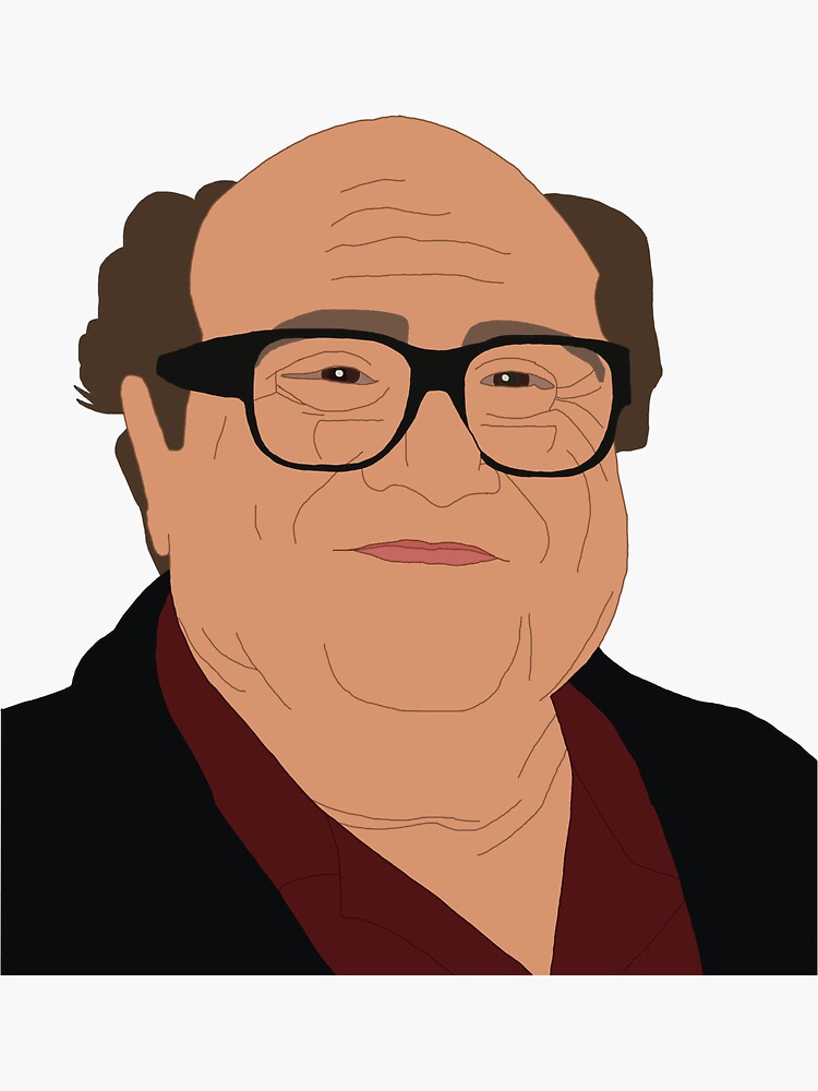 “Danny Devito” Sticker for Sale by MadeByLindy | Redbubble