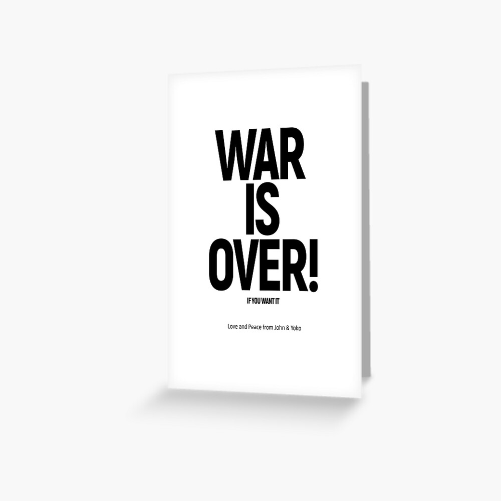 John Lennon & Yoko Ono's WAR IS OVER! banner in Greenwic…