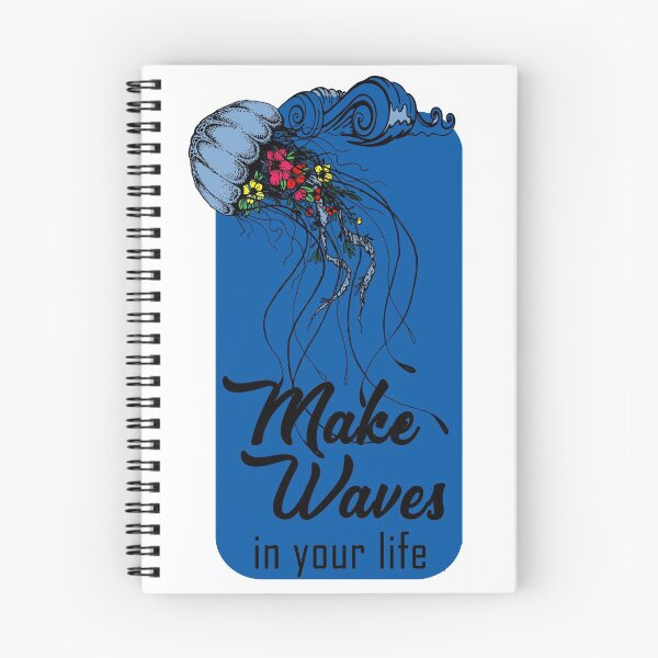Item preview, Make Waves In Your Life Jellyfish Drawing designed and sold by TIXLIFE.