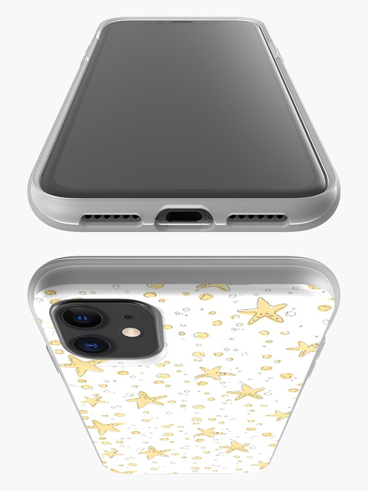 Alternate view of Sand and Starfish Repeating Watercolor Pattern iPhone Case & Cover