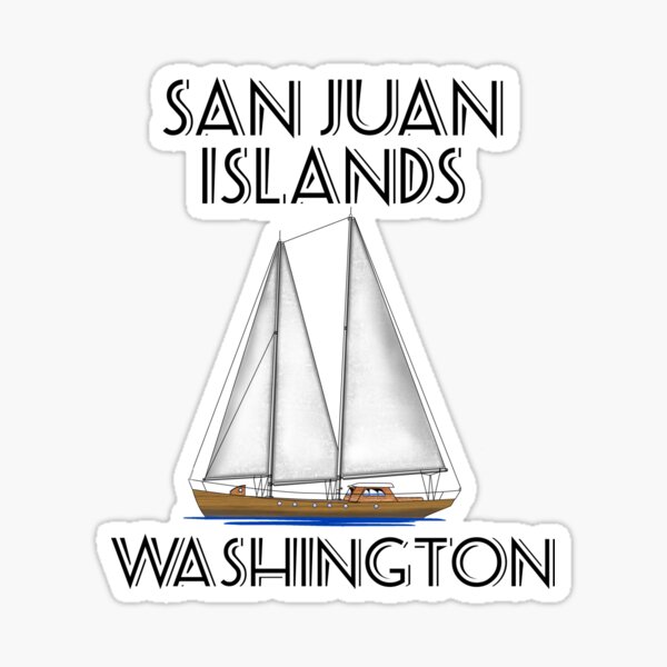 Item preview, San Juan Islands Washington Sailing designed and sold by BailoutIsland.