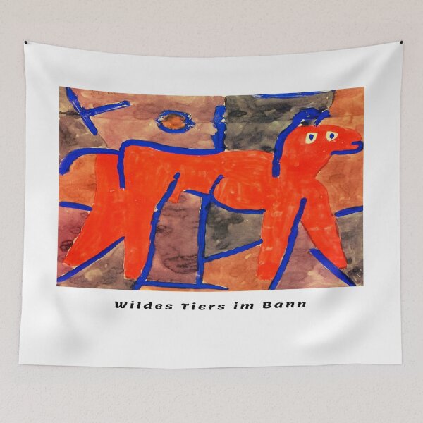 Item preview, Paul Klee Art t-shirt Wildes Tier im Bann 1939 designed and sold by AvantGardeArt52.