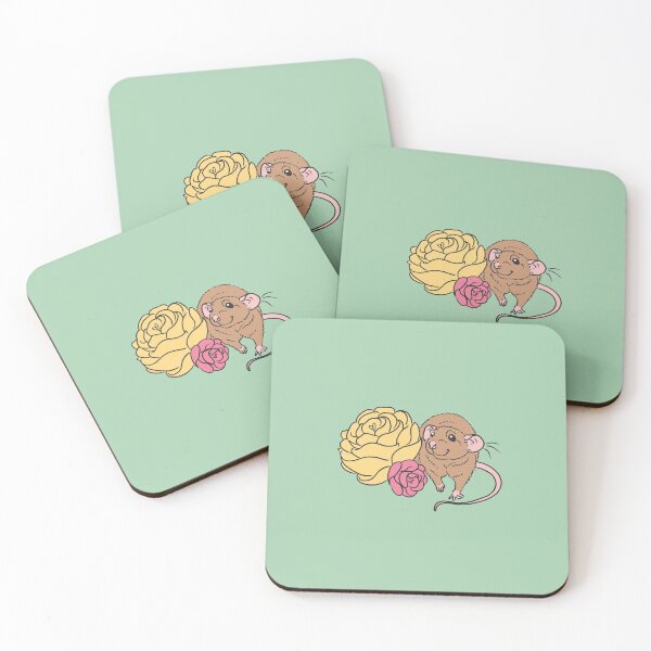 Item preview, Rat and Roses Agouti designed and sold by Holly Wells . Sweet Illustrations.