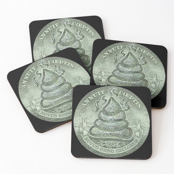 Item preview, Funny Illuminati illustration with poop instead of pyramid  designed and sold by siwabudda.