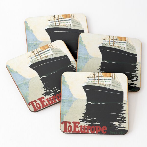 Item preview, To Europe by Ship the Scenic St Lawrence Route Vintage Cruise designed and sold by retroposters.