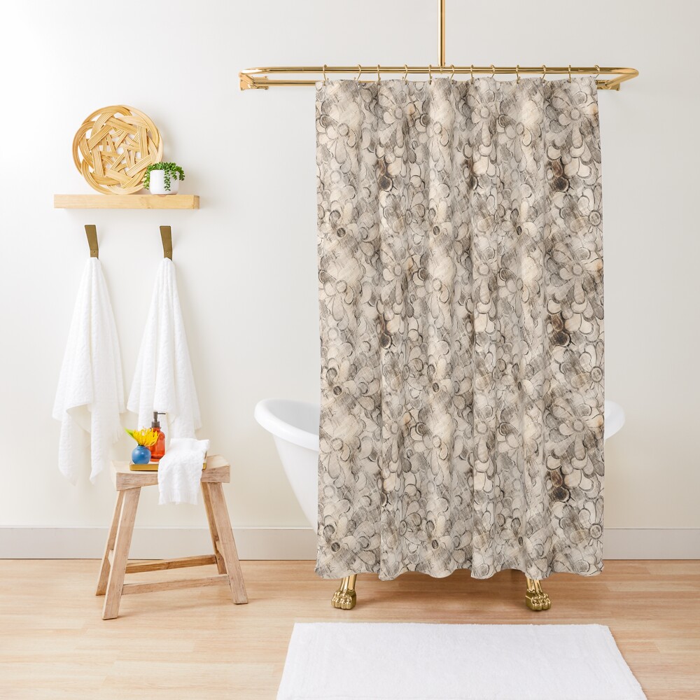 vintage flower Shower Curtain