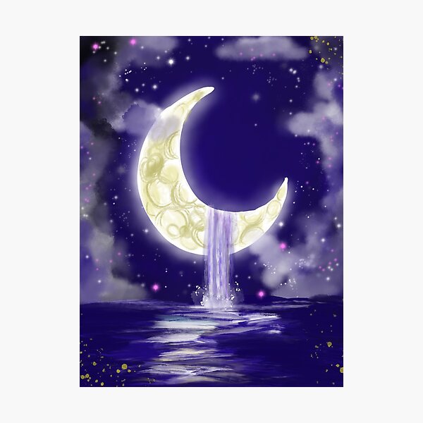 Moon waterfall Photographic Print