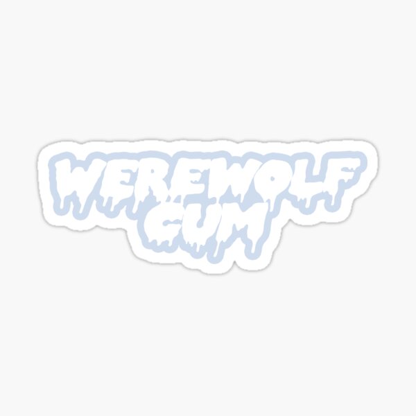 werewolf cum Sticker