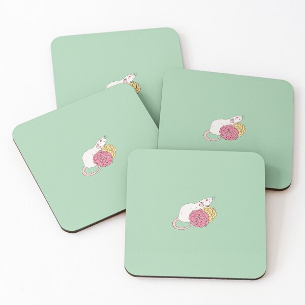 Item preview, Rat and Roses Albino designed and sold by Holly Wells . Sweet Illustrations.