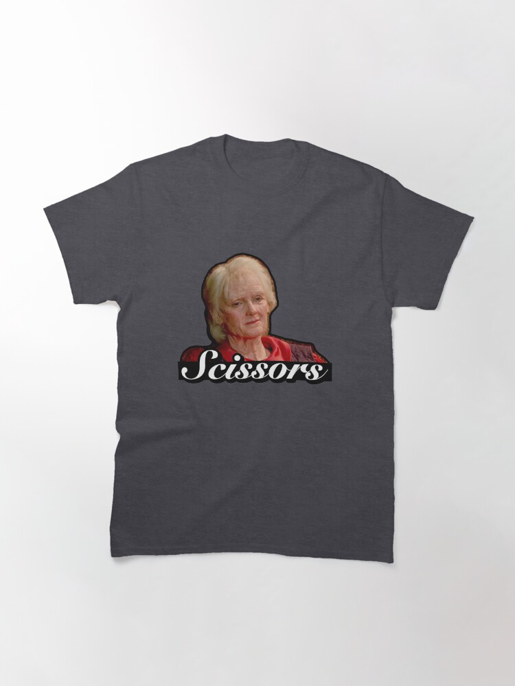 Alternate view of Winona as an old lady saying “Scissors” Classic T-Shirt