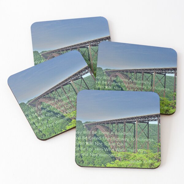 Item preview, Isaiah 35 8 New River Gorge Bridge West Virginia designed and sold by LisaWootenPhoto.