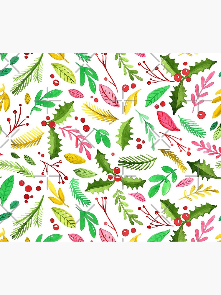 Watercolor Winter Botanicals by annieparsons