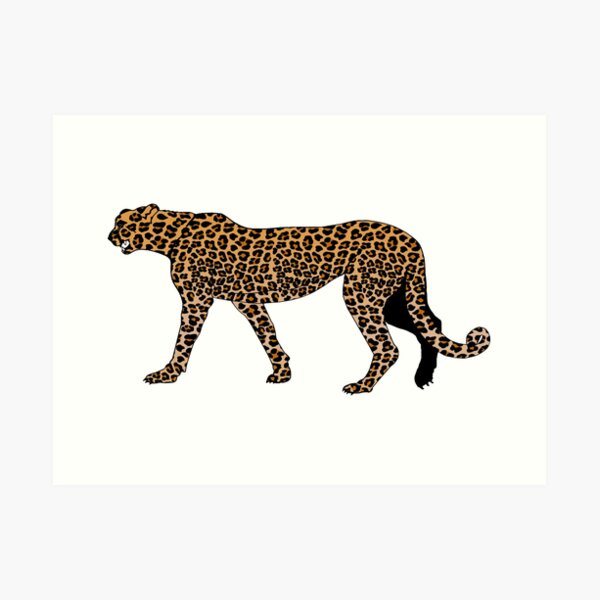 Leopard print Art Print