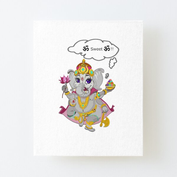 Ganesh " Home Sweet Home" Impression montée sur toile